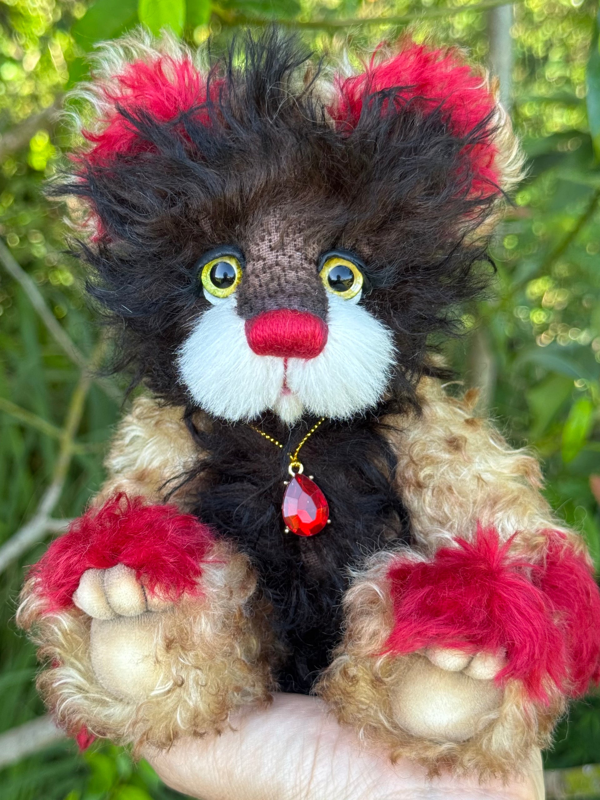 Karma Clove - 9" Mohair Artist Bear by Emma's Bears - OOAK