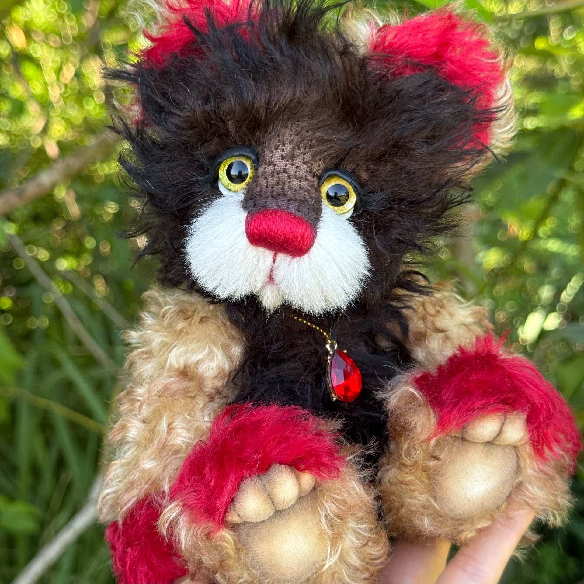 Karma Clove - 9" Mohair Artist Bear by Emma's Bears - OOAK