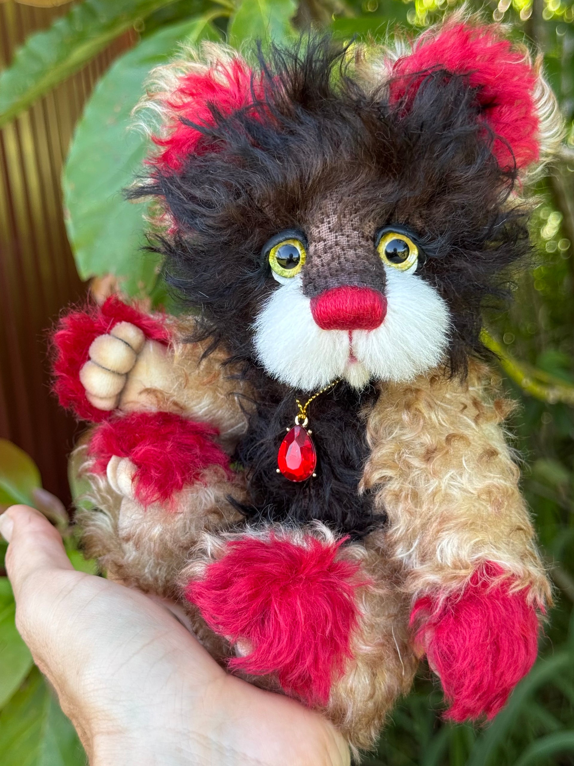 Karma Clove - 9" Mohair Artist Bear by Emma's Bears - OOAK