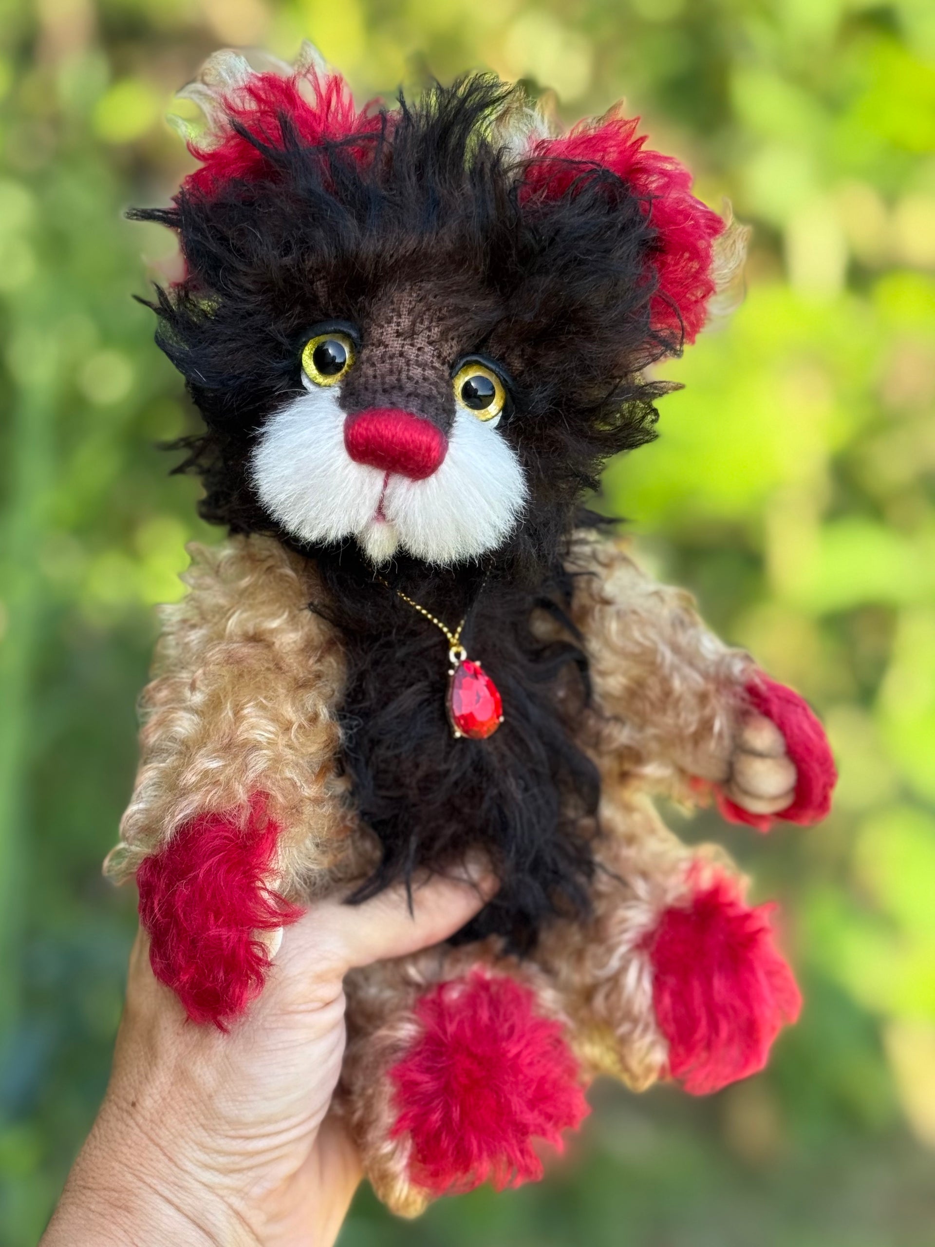 Karma Clove - 9" Mohair Artist Bear by Emma's Bears - OOAK