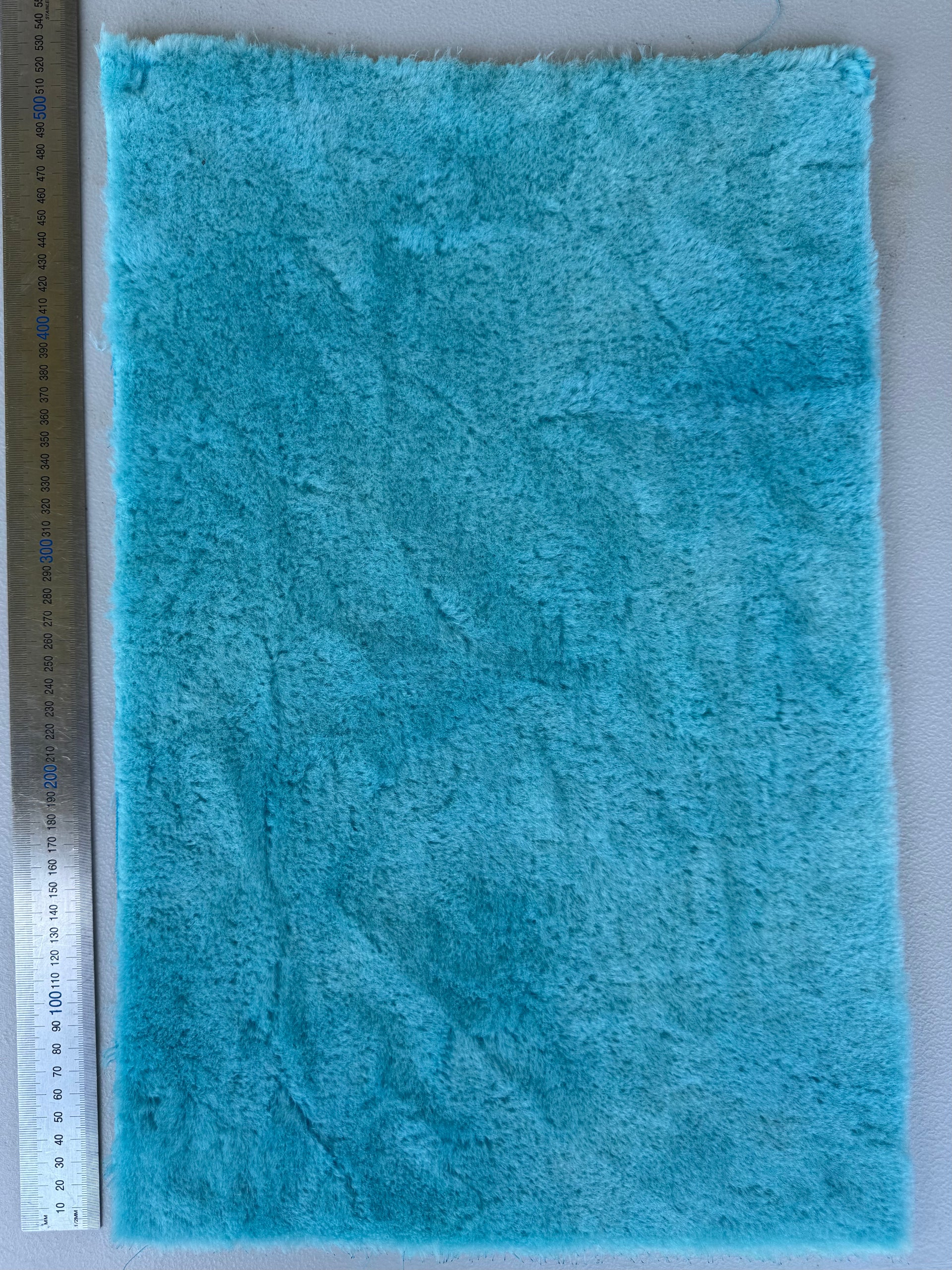 10mm Alpaca  - Hand Dyed Crystal Blue - Fat 1/8m  - DEC002