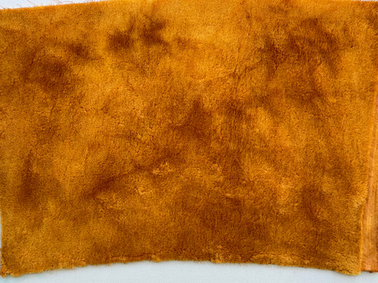 10mm Alpaca  - Hand Dyed Caramel Marmalade Batik - Fat 1/4m  - DEC016