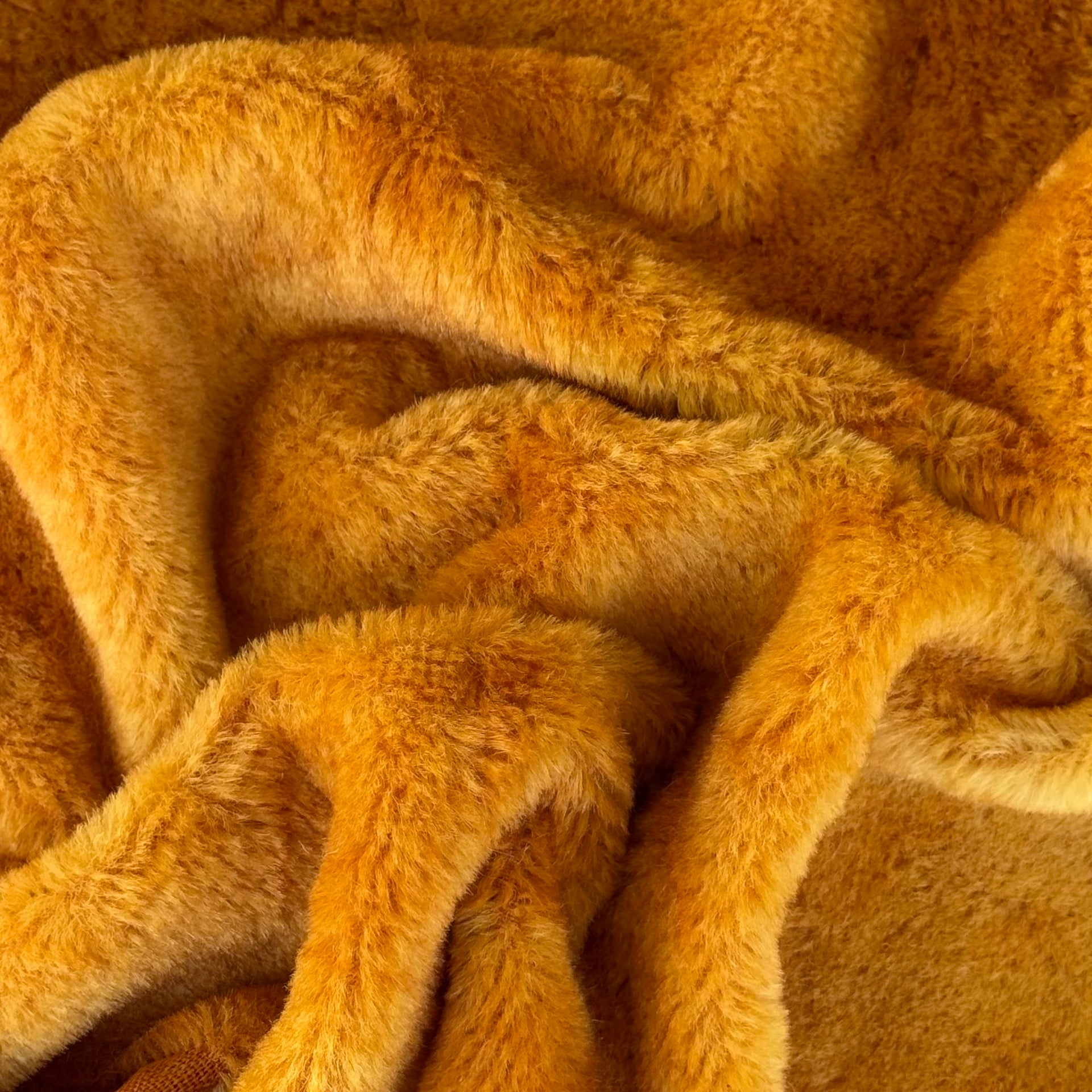 10mm Alpaca  - Hand Dyed Caramel Marmalade Batik - Fat 1/4m  - DEC016