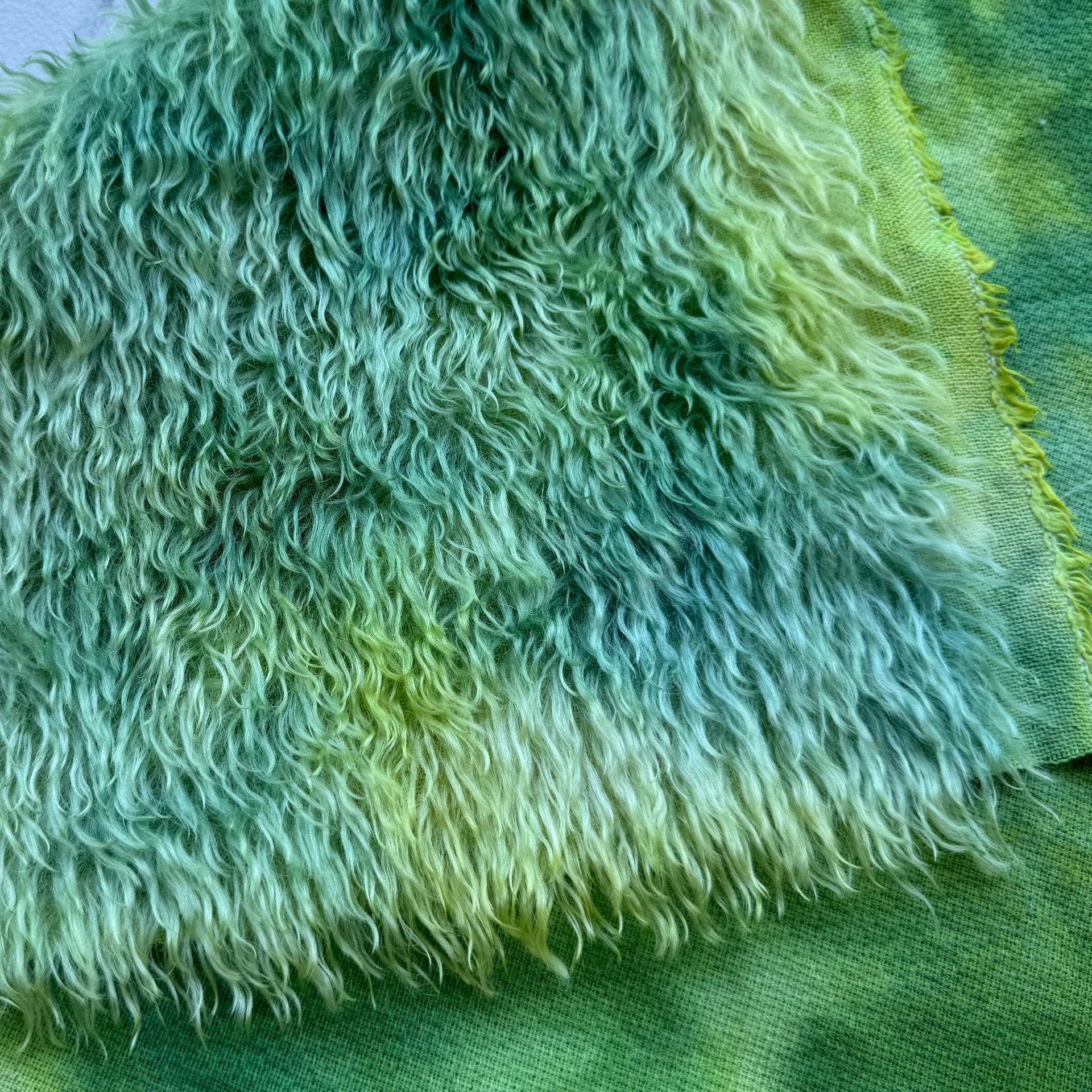 Sparse 22mm Mohair - Hand Dyed New Growth Batik - Fat 1/8m - DEC025