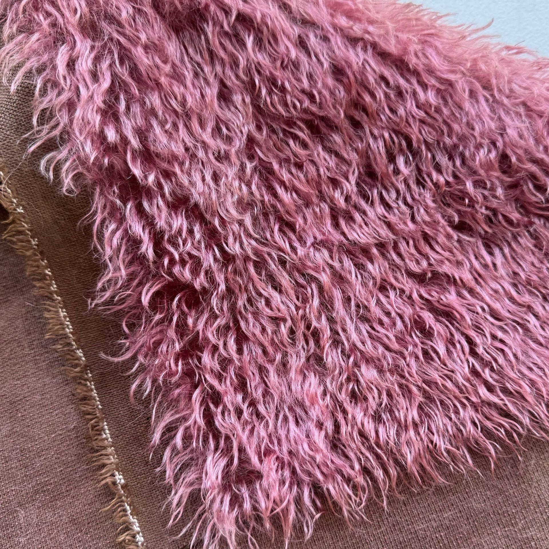 Sparse 22mm Mohair - Hand Dyed Chocolate Plum - Fat 1/8m - DEC027