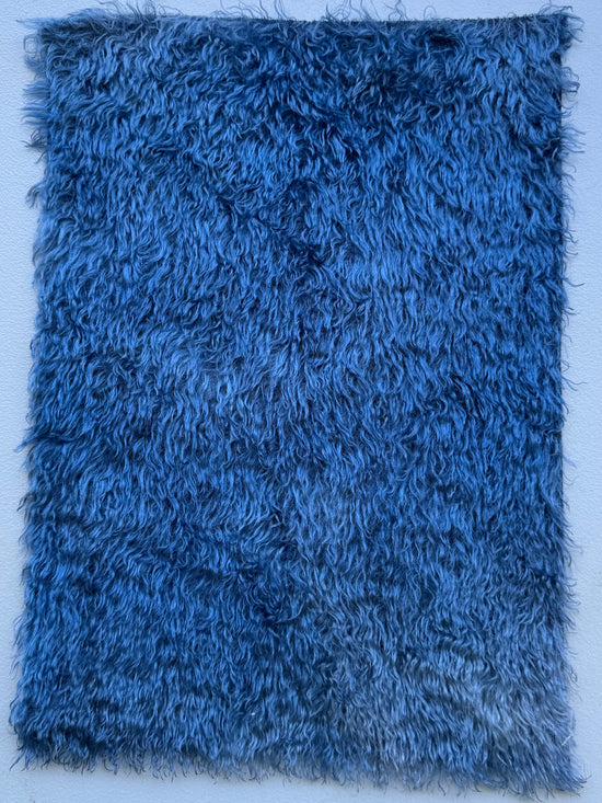 Sparse 22mm Mohair - Hand Dyed Indigo - Fat 1/8m - DEC028