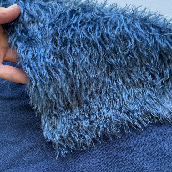 Sparse 22mm Mohair - Hand Dyed Indigo - Fat 1/8m - DEC028