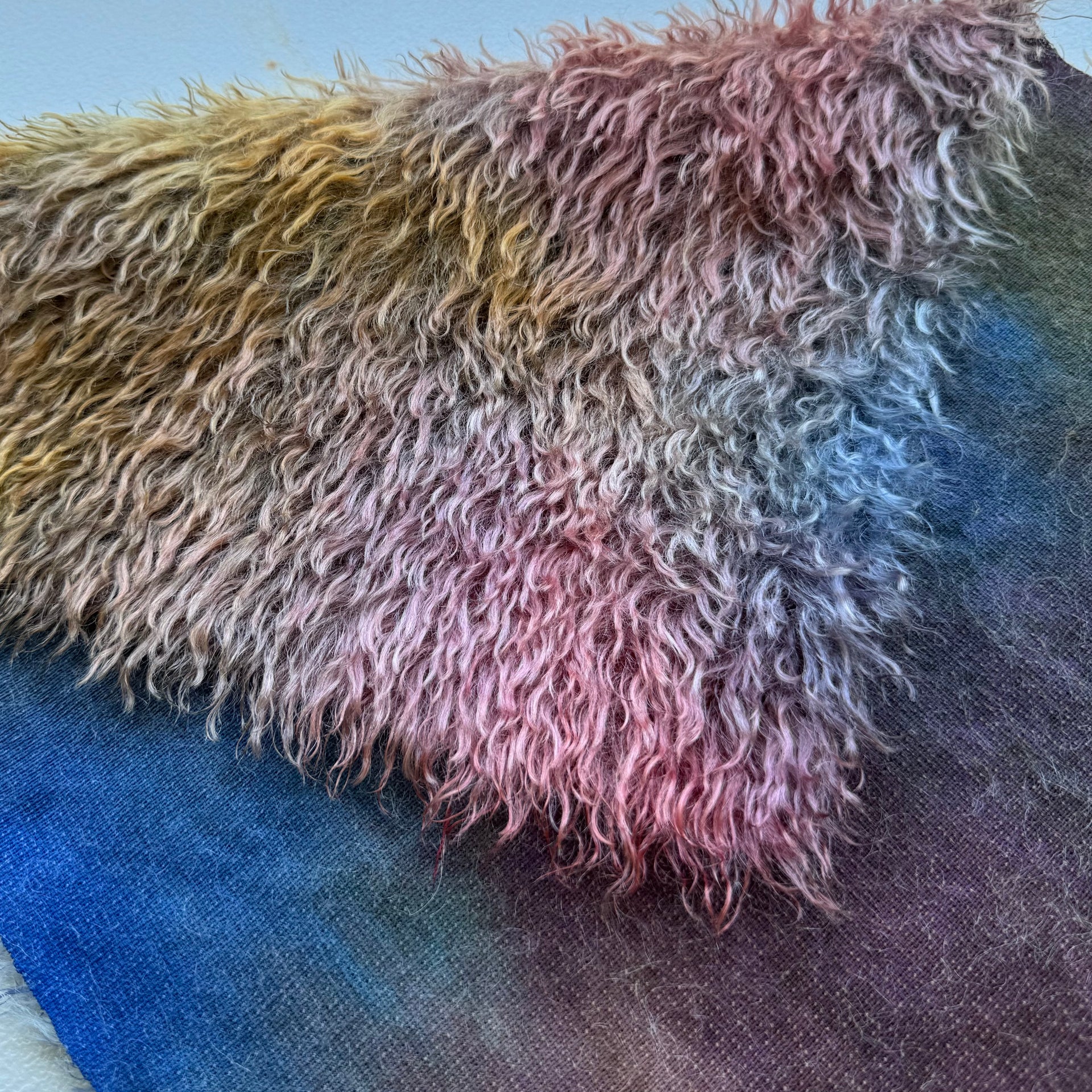 Sparse 22mm Mohair - Hand Dyed Winter Forest - Fat 1/8m - DEC032