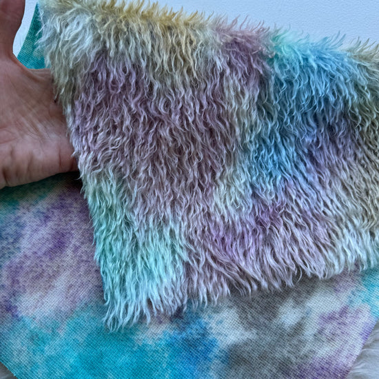 Sparse 22mm Mohair - Hand Dyed Fairy Garden - Fat 1/8m - DEC034