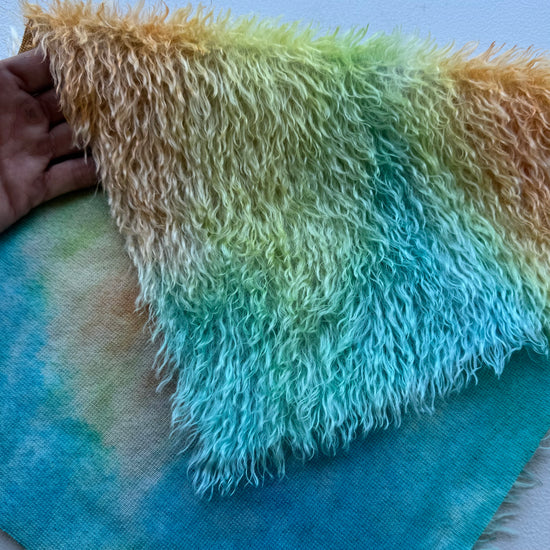 Sparse 22mm Mohair - Hand Dyed Summer Solstice - Fat 1/8m - DEC035