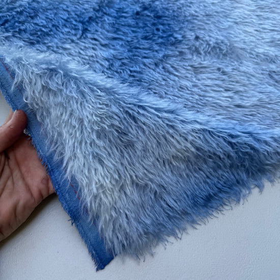 Sparse 22mm Mohair - Hand Dyed Denim Batik - Fat 1/4m - DEC038