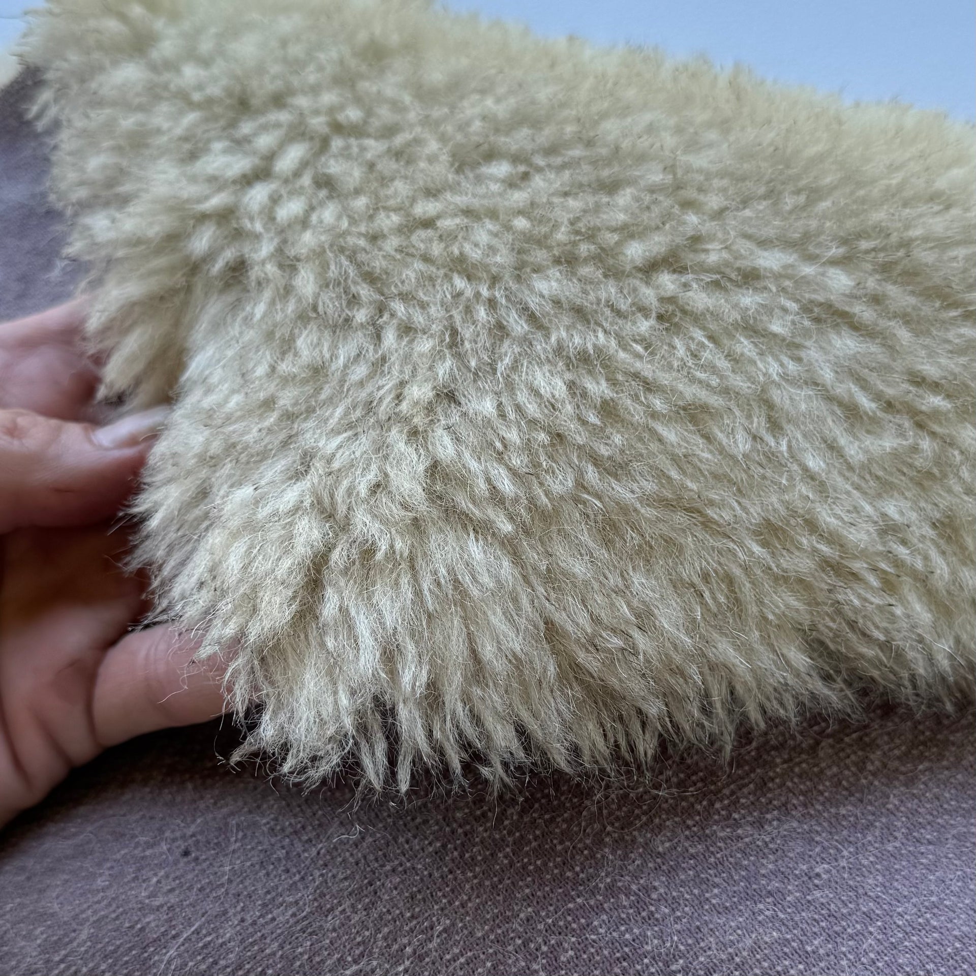 Long Alpaca - Hand Dyed Woodsmoke - Fat 1/8m - DEC047