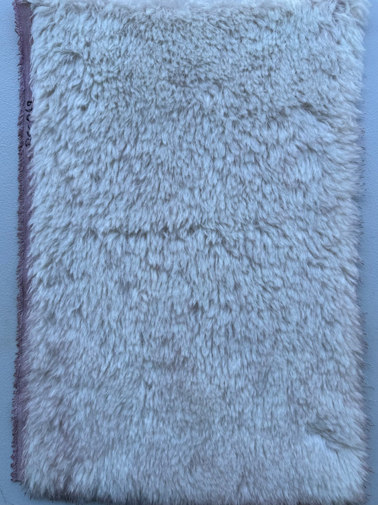 Long Alpaca - Hand Dyed Palest Porcelain Pink - Fat 1/8m - DEC049