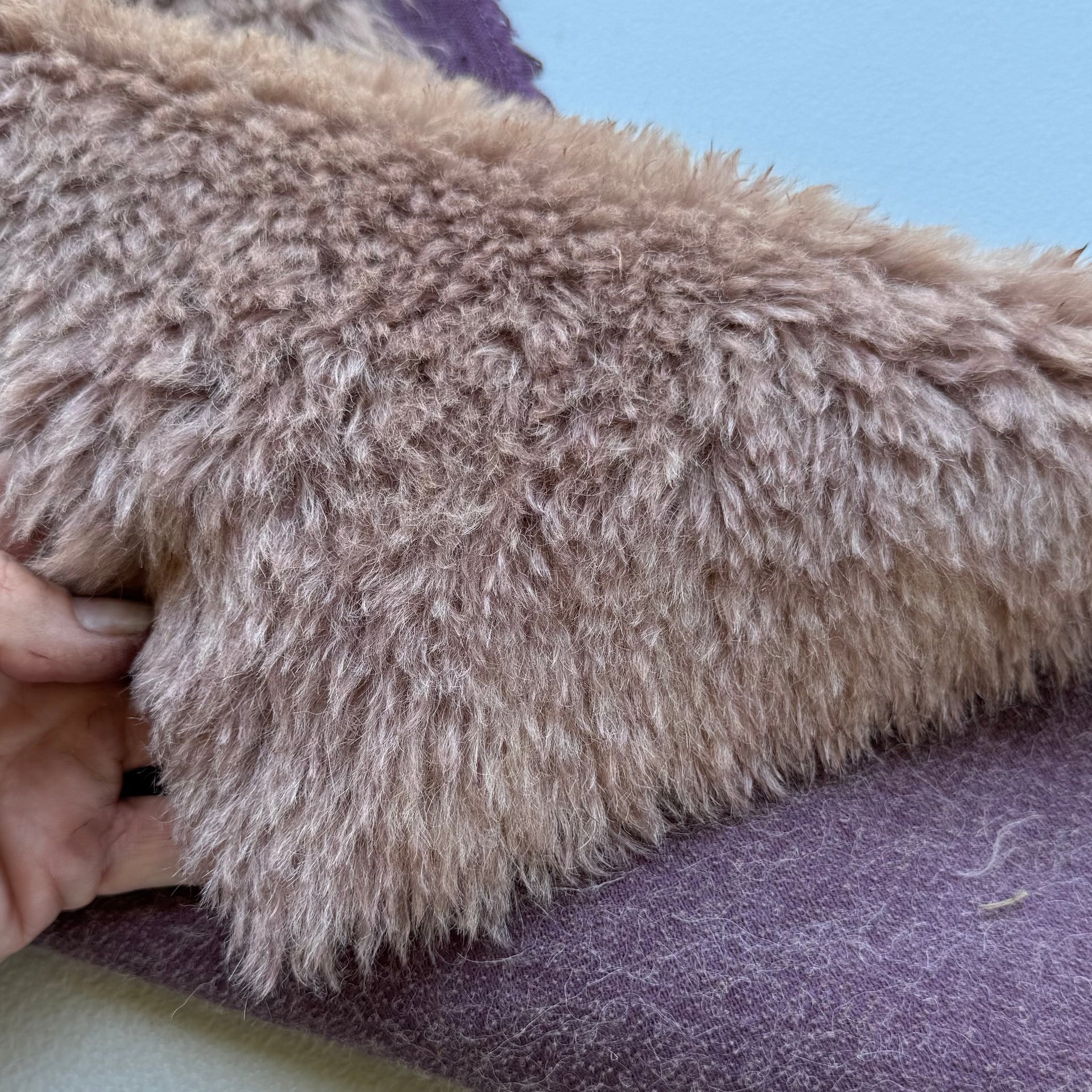 Long Alpaca - Hand Dyed Milk Chocolate - Fat 1/8m - DEC050