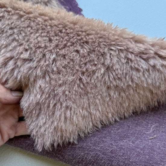 Long Alpaca - Hand Dyed Milk Chocolate - Fat 1/8m - DEC050