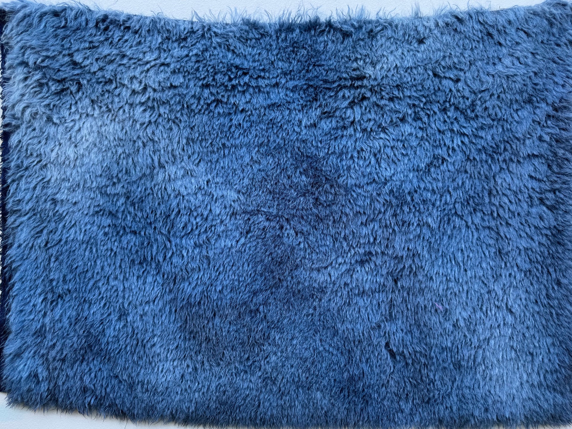 Long Alpaca - Hand Dyed Steel Blue - Fat 1/4m - DEC060