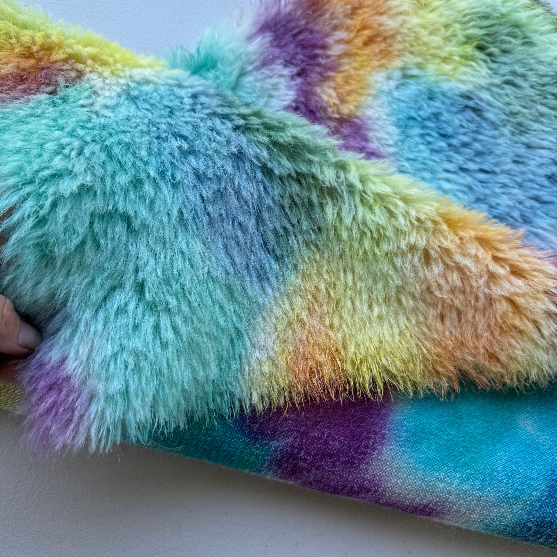 Long Alpaca - Hand Dyed Summer Garden - Fat 1/4m - DEC062