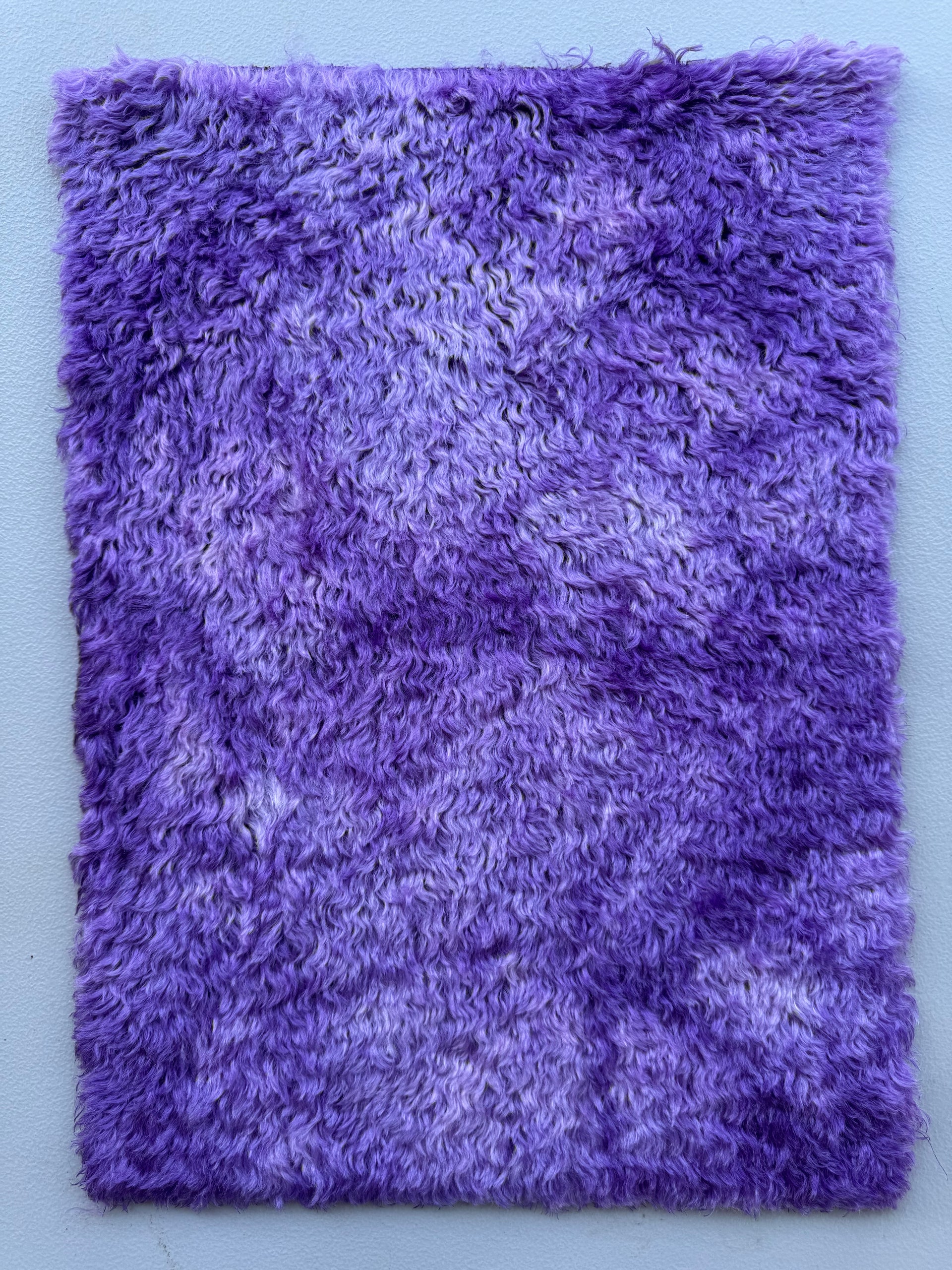 Crimped Mohair/Viscose - Hand Dyed Amethyst Batik - Fat 1/8m - DEC069