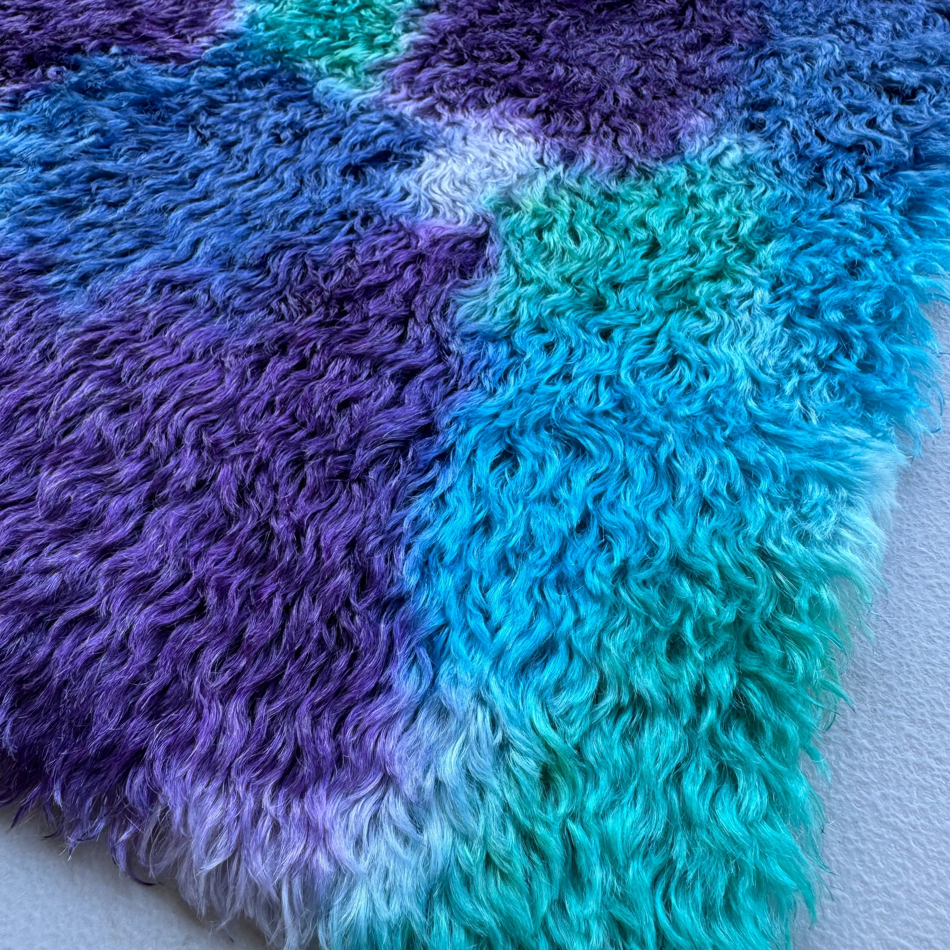 Crimped Mohair/Viscose - Hand Dyed Enchanted - Fat 1/8m - DEC071