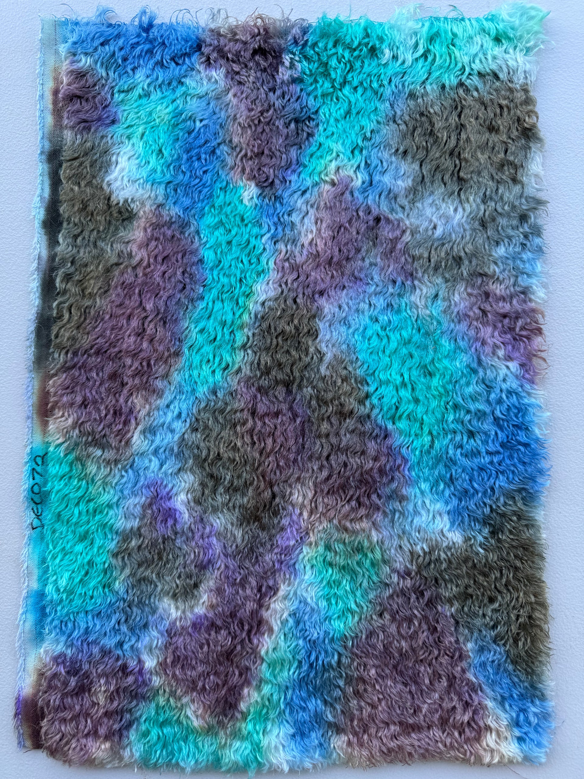 Crimped Mohair/Viscose - Hand Dyed Magic Forest - Fat 1/8m - DEC072