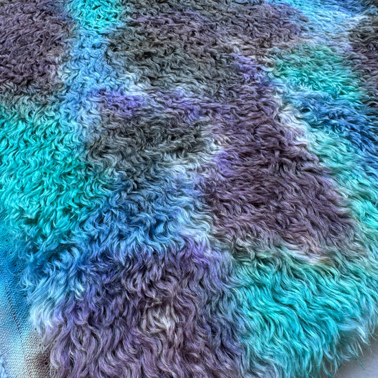 Crimped Mohair/Viscose - Hand Dyed Magic Forest - Fat 1/8m - DEC072