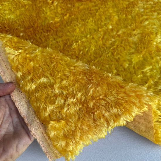 Crimped Mohair/Viscose - Hand Dyed Golden Batik - Fat 1/4m - DEC073