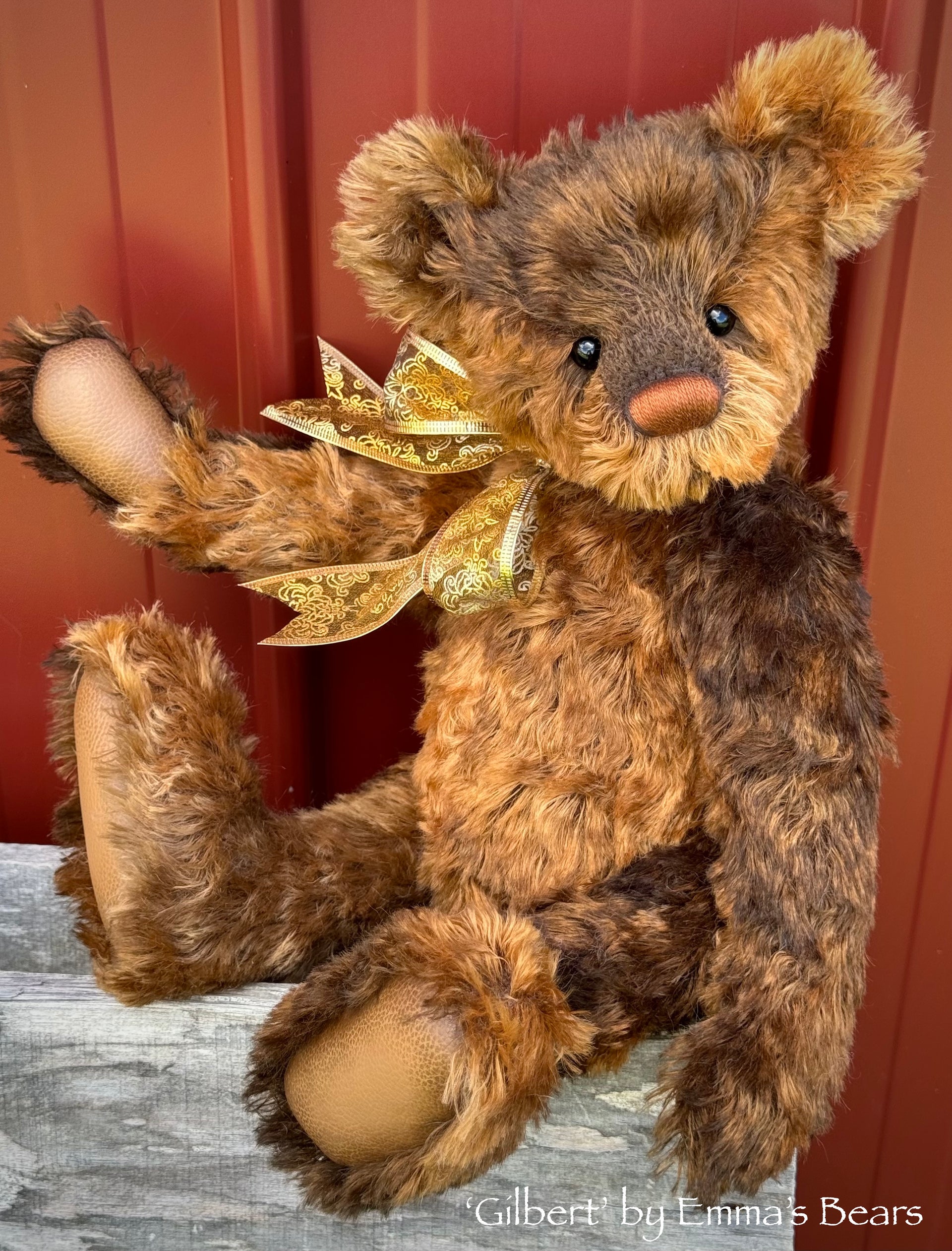 Gilbert - 17" mohair artist bear by Emma's Bears  - OOAK