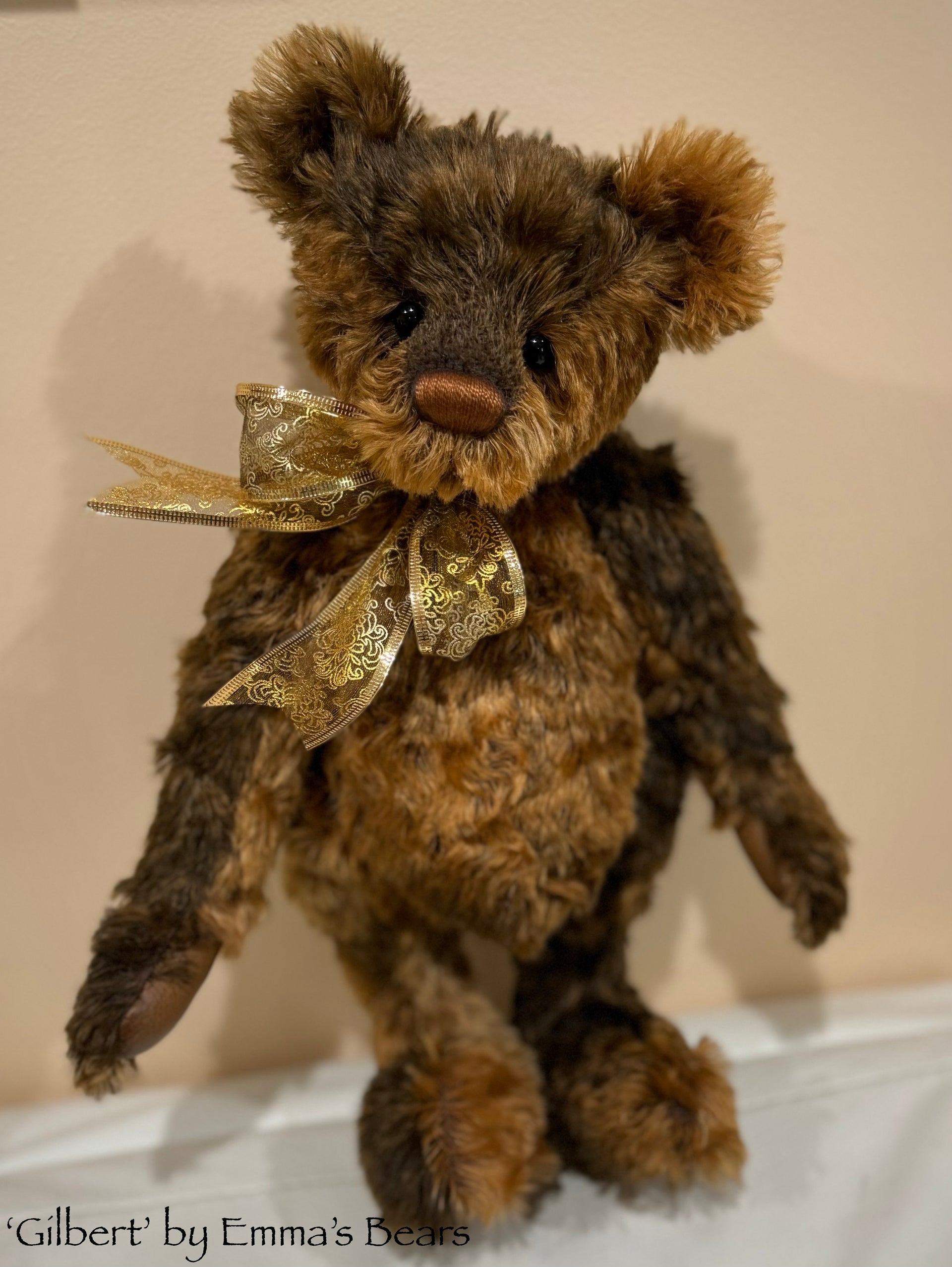 Gilbert - 17" mohair artist bear by Emma's Bears  - OOAK