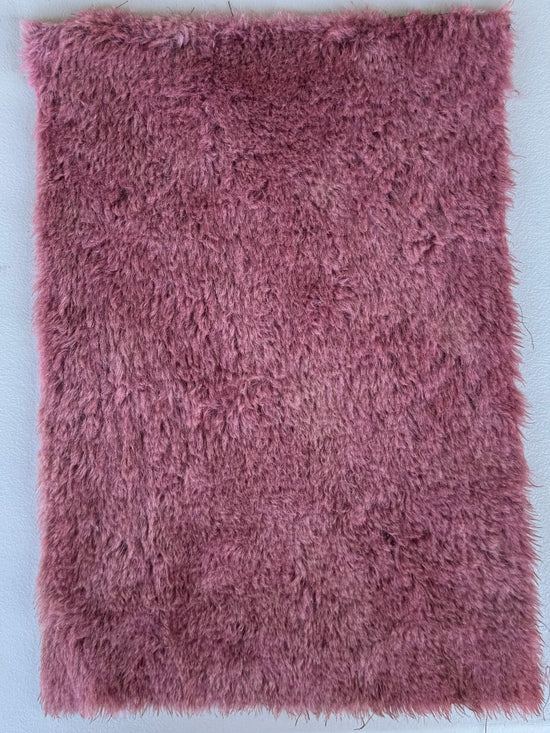 Medium Alpaca  - Hand Dyed Ruby Chocolate - Fat 1/8m - DEC080