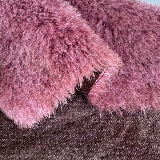 Medium Alpaca  - Hand Dyed Ruby Chocolate - Fat 1/8m - DEC080