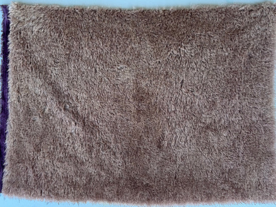 Medium Alpaca  - Hand Dyed Milk Choc on Eggplant - Fat 1/4m - DEC085