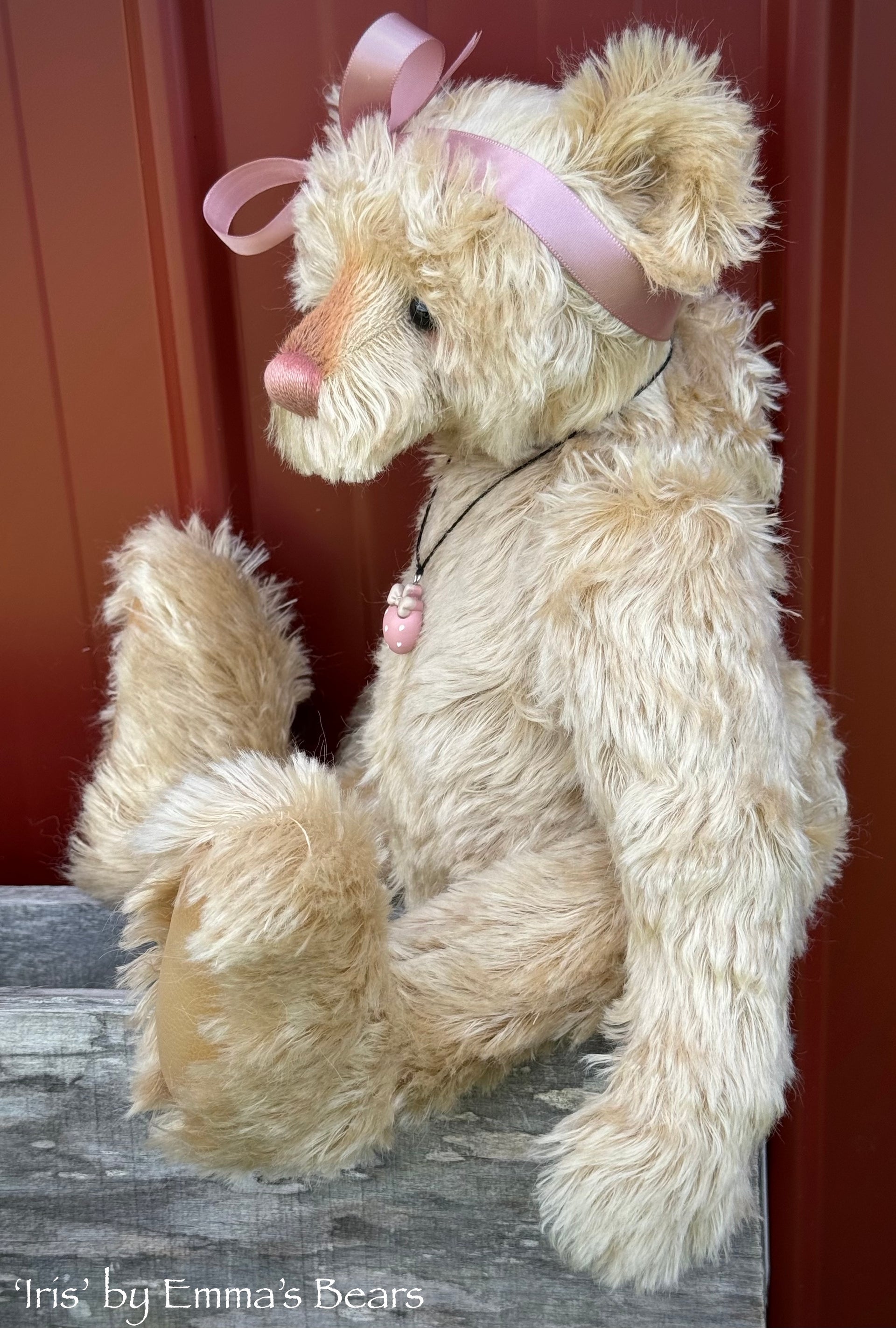 Iris - 17" mohair artist bear by Emma's Bears  - OOAK