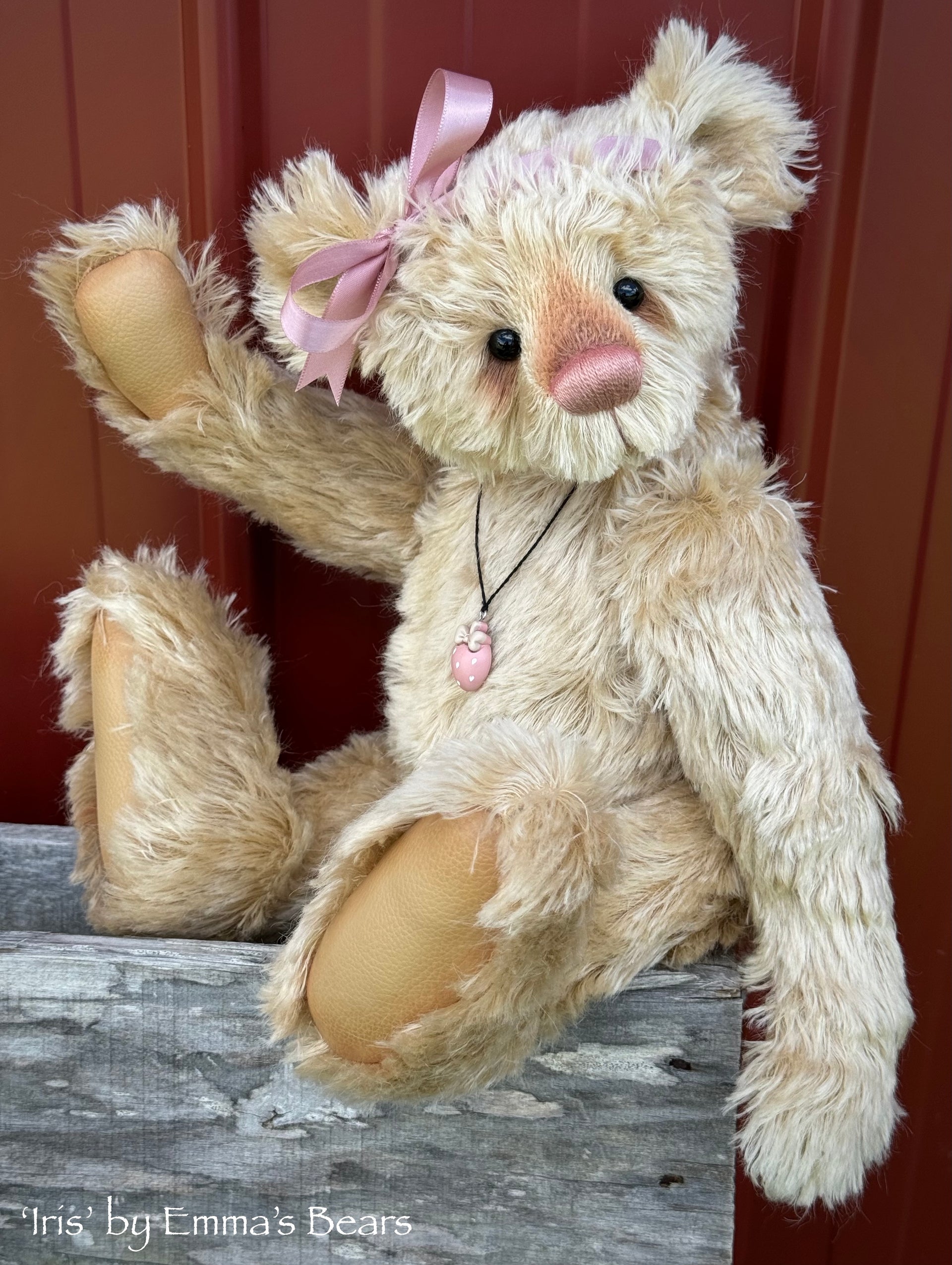 Iris - 17" mohair artist bear by Emma's Bears  - OOAK