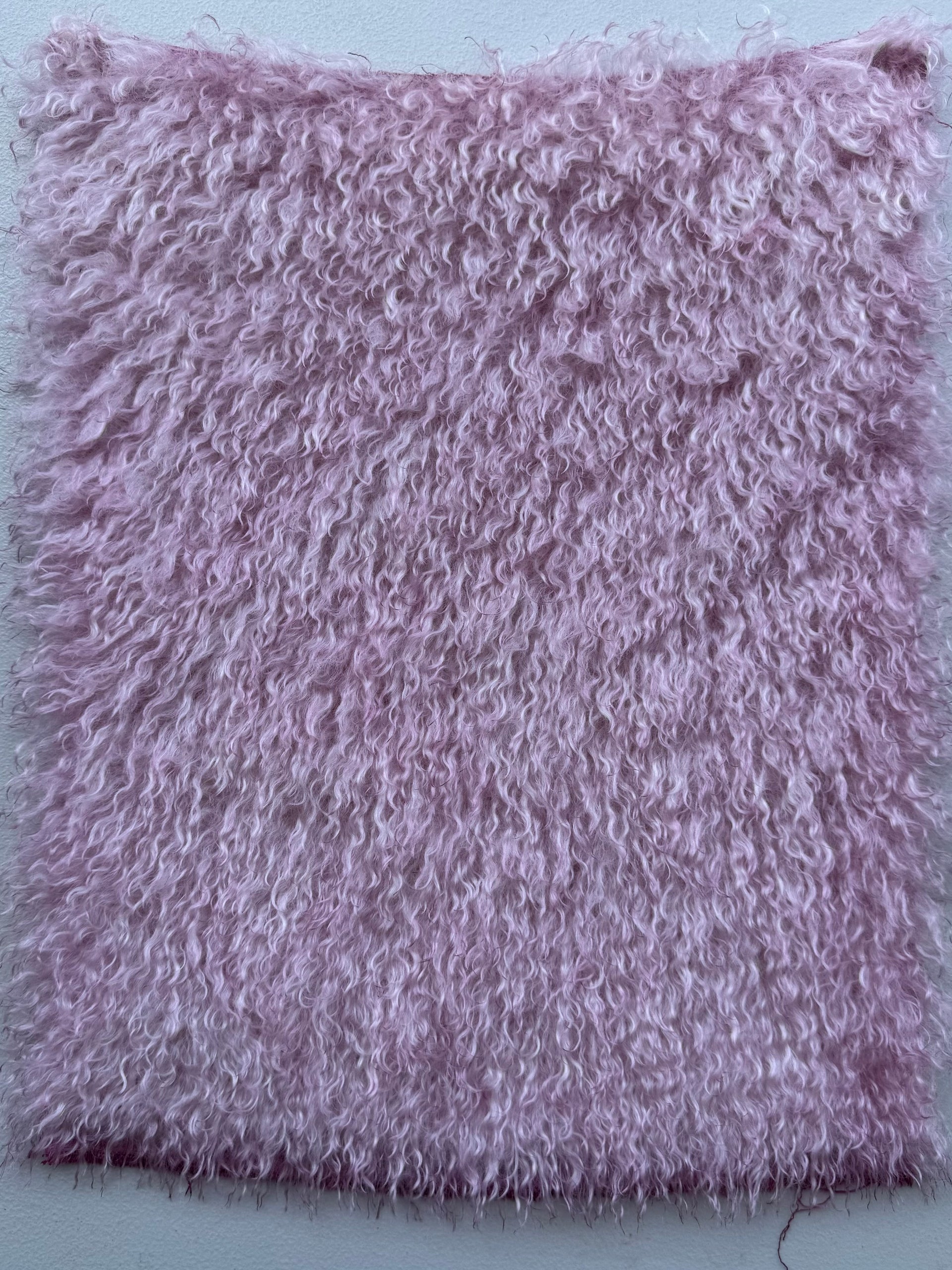 Curlylocks Mohair - Hand Dyed Baby Pink - Fat 1/8m - DEC097