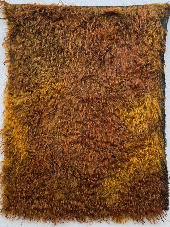 Curlylocks Mohair - Hand Dyed Toasted Caramel Batik - Fat 1/8m - DEC100