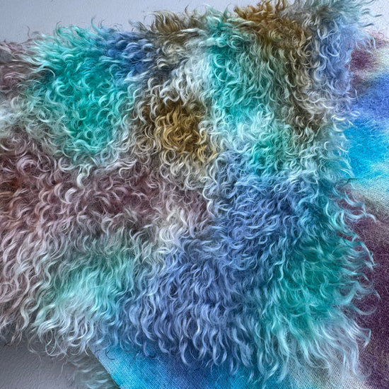 Curlylocks Mohair - Hand Dyed Winter Morning - Fat 1/8m - DEC104