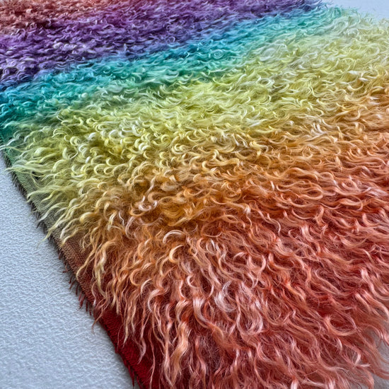 Curlylocks Mohair - Hand Dyed Summer Sunrise - Fat 1/8m - DEC105