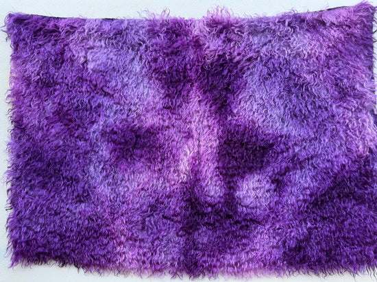 Curlylocks Mohair - Hand Dyed Violet Batik - Fat 1/4m - DEC111