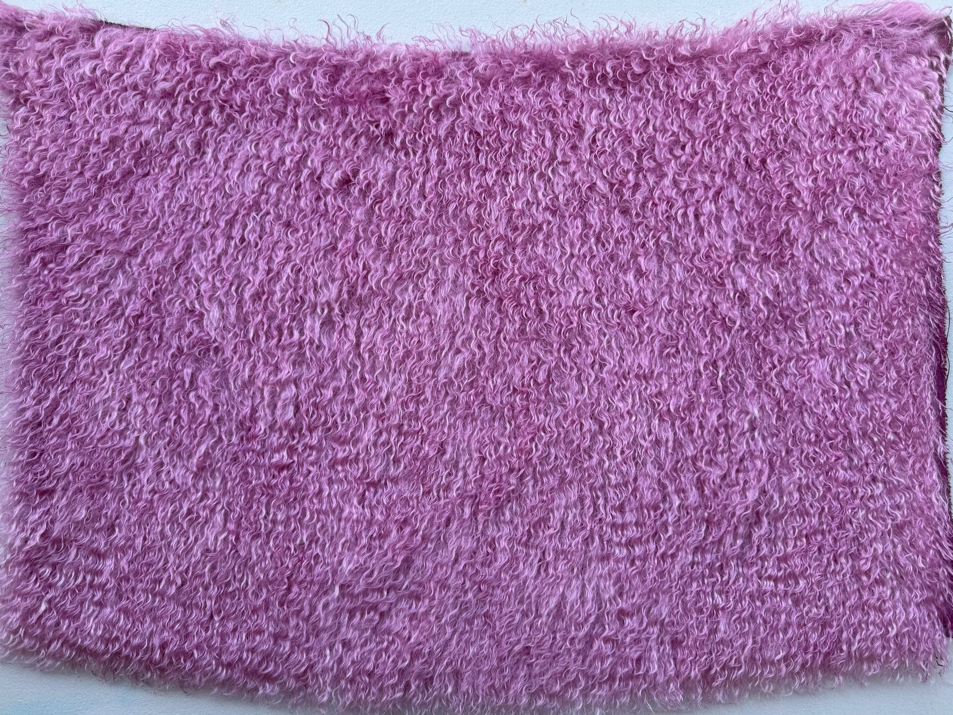 Curlylocks Mohair - Hand Dyed Ducky Rose - Fat 1/4m - DEC112