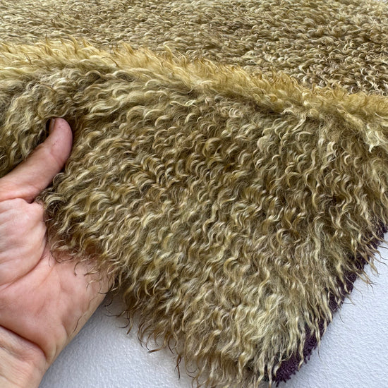 Curlylocks Mohair - Hand Dyed Salted Caramel Latte - Fat 1/4m - DEC114