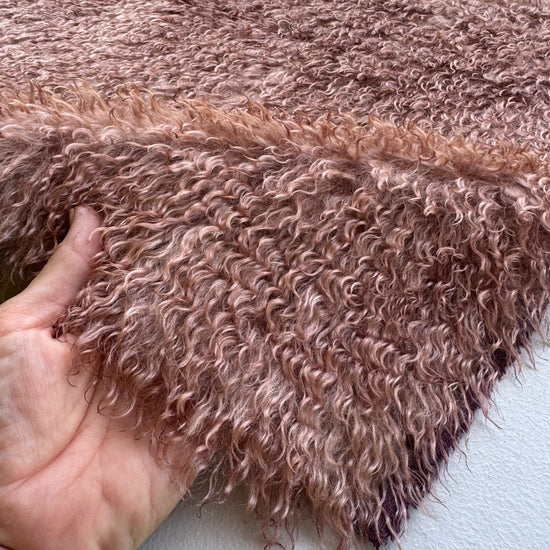 Curlylocks Mohair - Hand Dyed Milk Chocolate - Fat 1/4m - DEC115