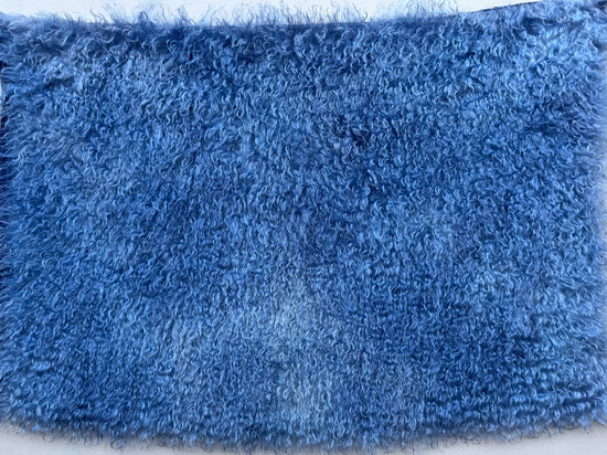 Curlylocks Mohair - Hand Dyed Denim Batik - Fat 1/4m - DEC117