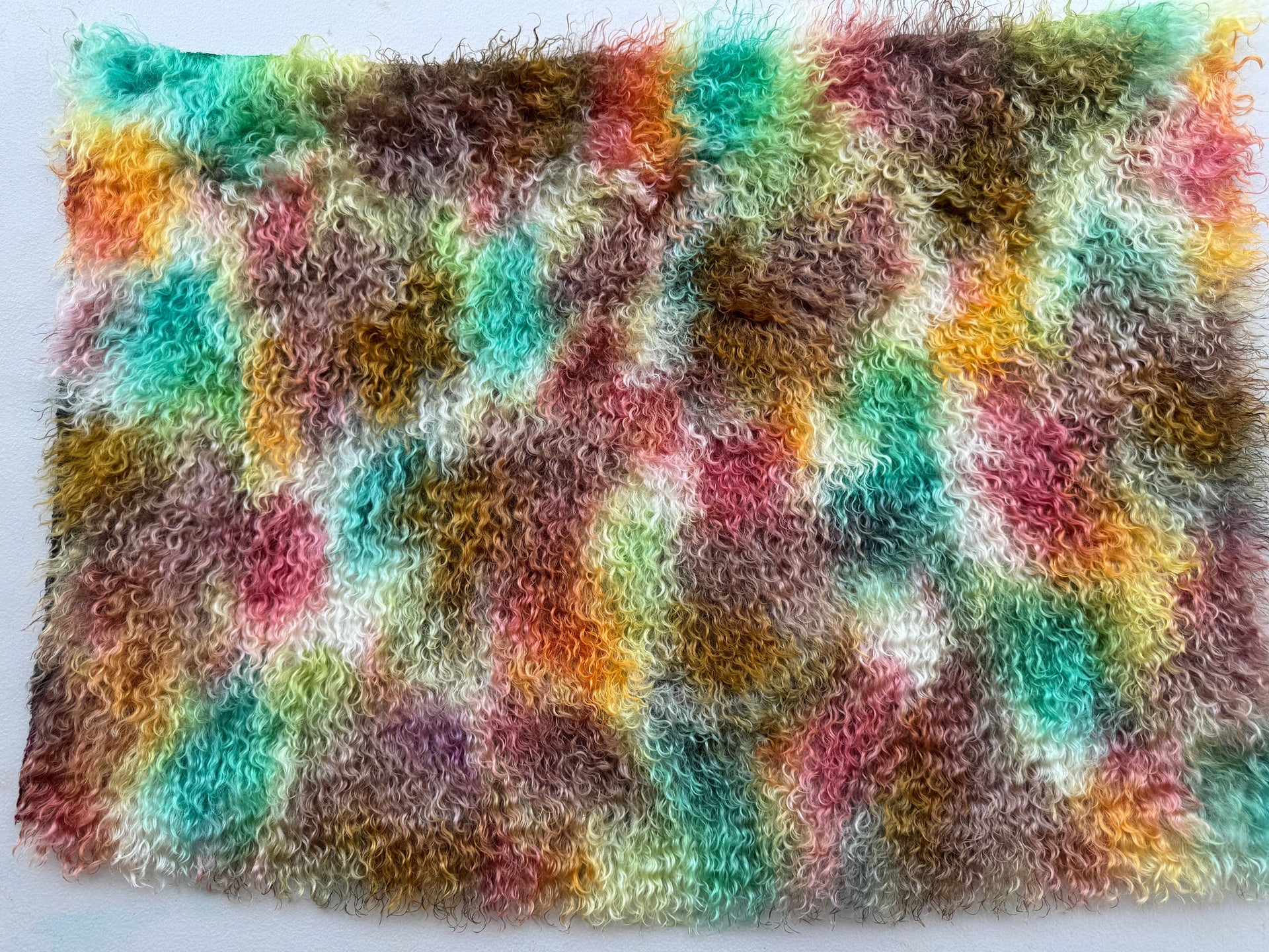 Curlylocks Mohair - Hand Dyed Autumn Leaves - Fat 1/4m - DEC118