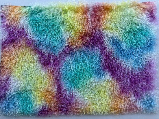 Curlylocks Mohair - Hand Dyed Rainbow Clouds - Fat 1/4m - DEC119