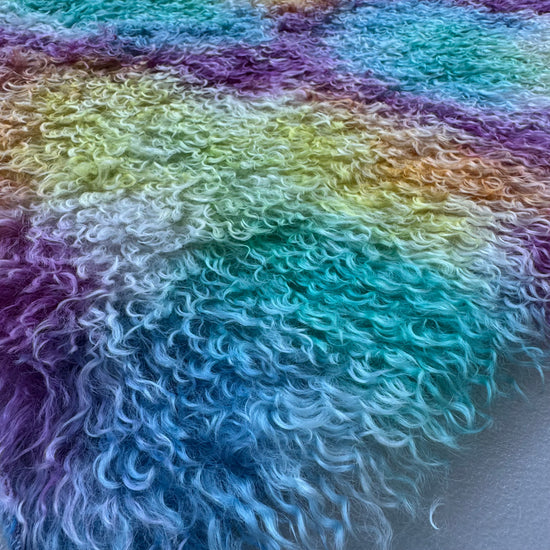 Curlylocks Mohair - Hand Dyed Rainbow Clouds - Fat 1/4m - DEC119
