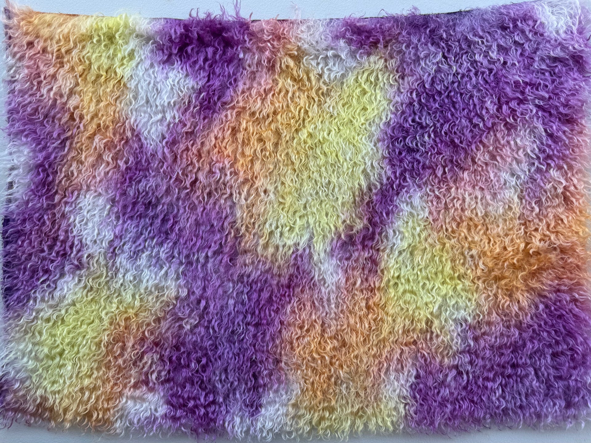 Curlylocks Mohair - Hand Dyed Sunset Clouds - Fat 1/4m - DEC122