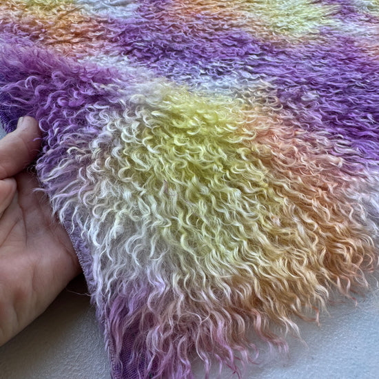 Curlylocks Mohair - Hand Dyed Sunset Clouds - Fat 1/4m - DEC122