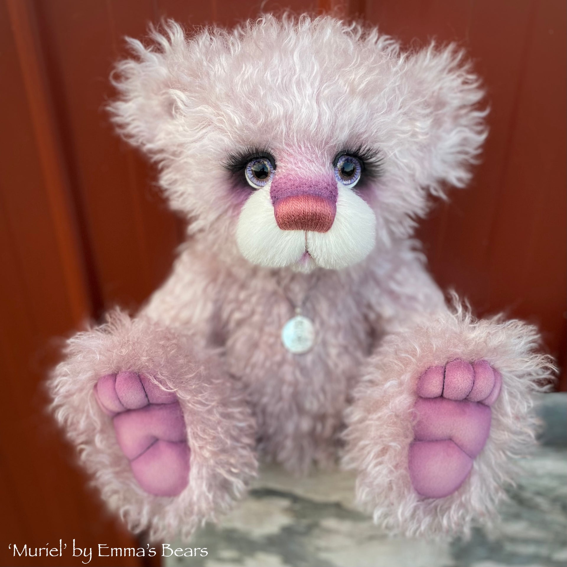 Muriel - 16" SPECIAL 25th Anniversary Collection Hand-dyed mohair Artist Bear by Emmas Bears - OOAK