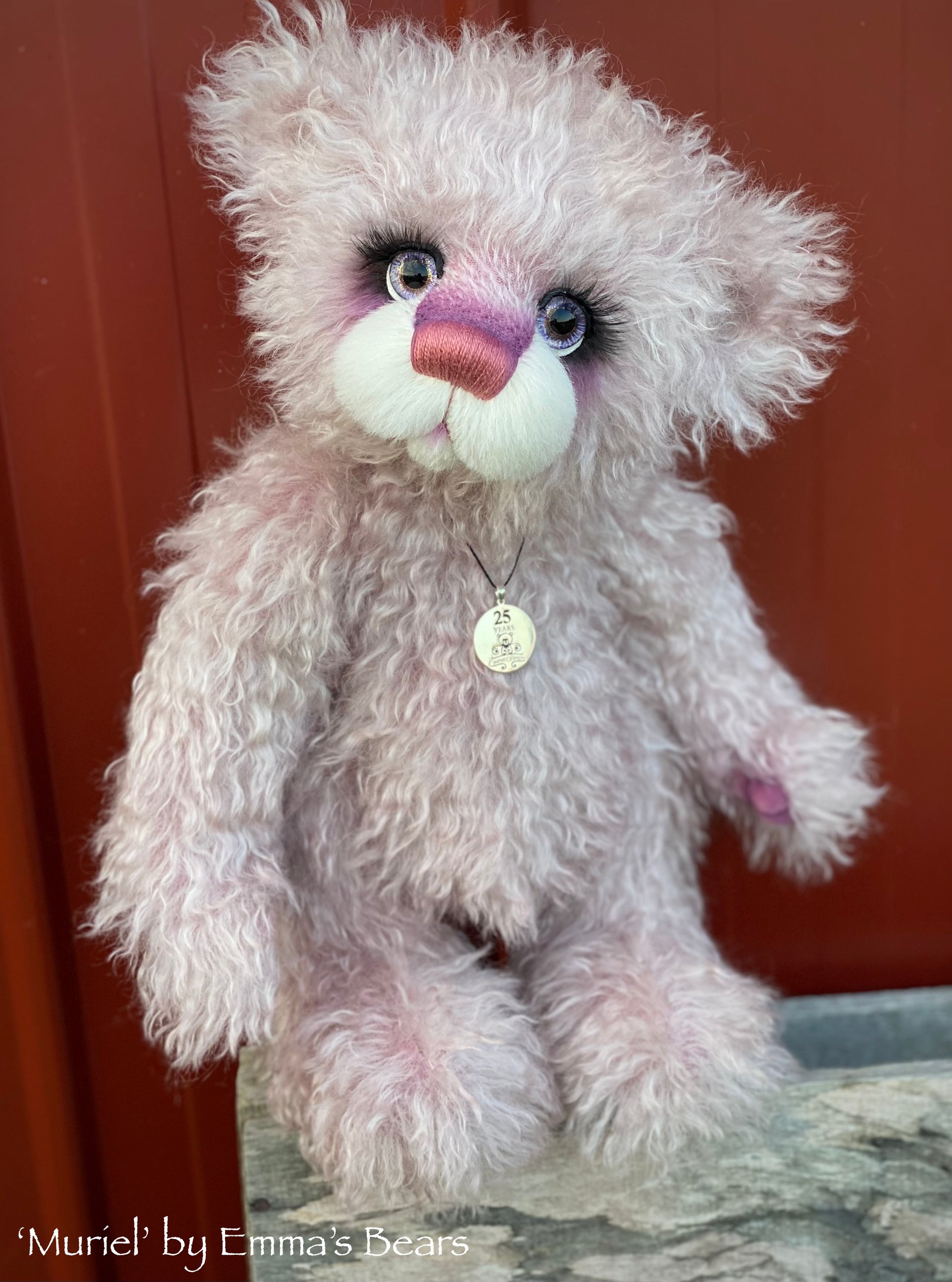 Muriel - 16" SPECIAL 25th Anniversary Collection Hand-dyed mohair Artist Bear by Emmas Bears - OOAK