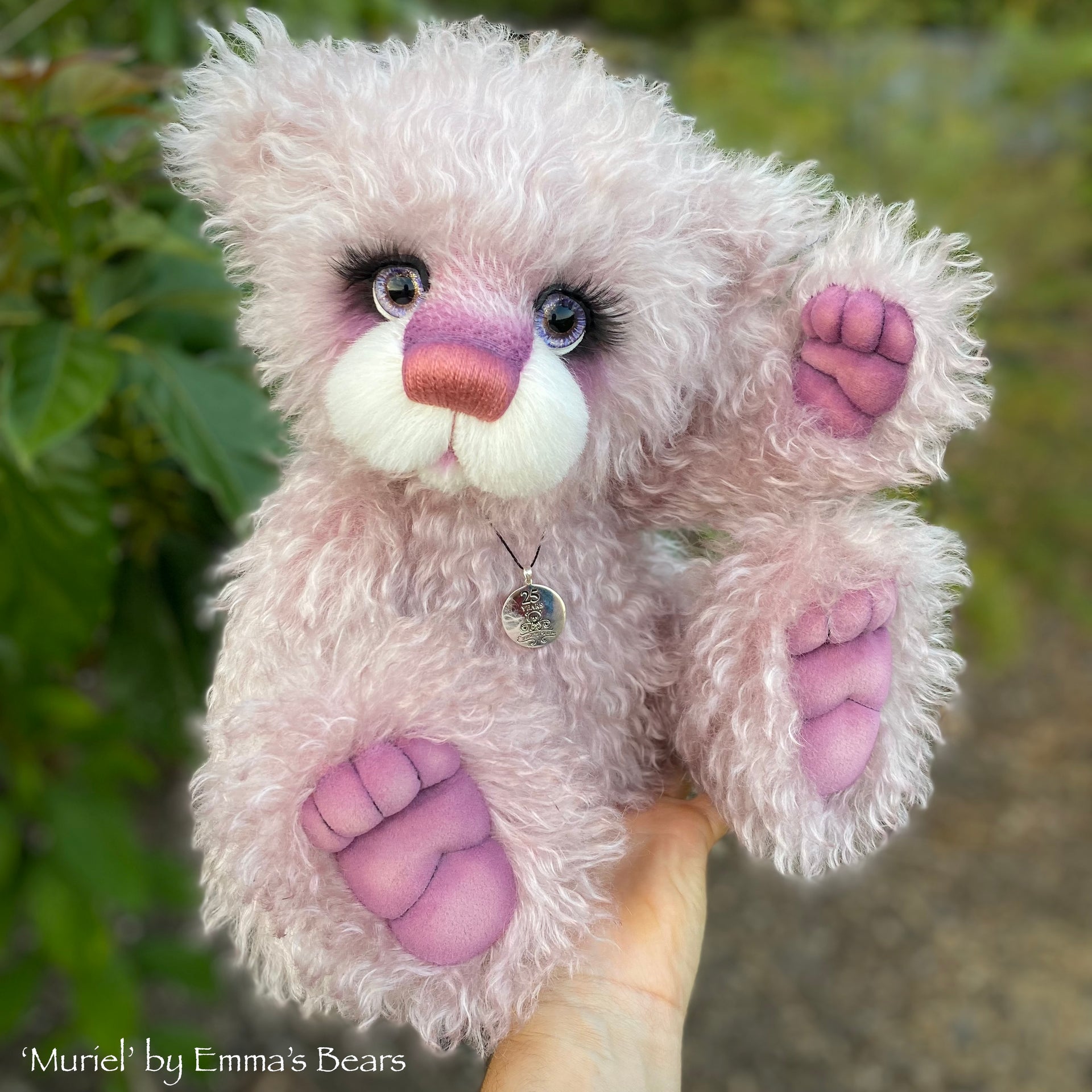 Muriel - 16" SPECIAL 25th Anniversary Collection Hand-dyed mohair Artist Bear by Emmas Bears - OOAK